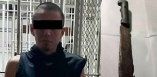 AMENAZÓ A SU FAMILIA CON MACHETE EN LEÓN