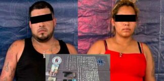 DETIENEN A PAREJA CON MÁS DE 300 DOSIS DE DROGA Y UN ARMA EN LEÓN