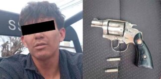 DETIENEN A HOMBRE ARMADO TRAS INTENTAR ESCAPAR EN MOTOCICLETA EN LEÓN