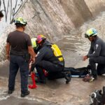 RESCATAN A DOS MENORES ARRASTRADOS POR LA CORRIENTE EN LEÓN