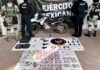ABANDONAN MOCHILA CON ARMAS, DROGA, JOYERÍA Y MÁS DE 463 MIL PESOS EN LEÓN