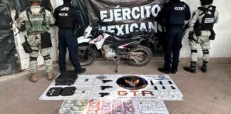 ABANDONAN MOCHILA CON ARMAS, DROGA, JOYERÍA Y MÁS DE 463 MIL PESOS EN LEÓN