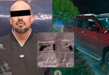 DETIENEN A HOMBRE CON DOS ARMAS DE FUEGO EN LEÓN