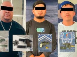 ASEGURAN CUATRO ARMAS DE FUEGO EN MENOS DE 24 HORAS EN LEÓN