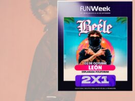 FUNWEEK LANZA ÚLTIMA SEMANA DE PROMOCIÓN 2X1 PARA EL CONCIERTO DE BEÉLE EN LEÓN