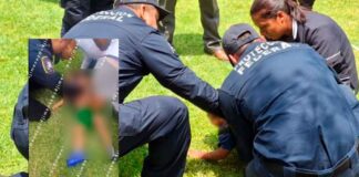“¡RESPIRA, RESPIRA!”: POLICÍA SALVA A NIÑO QUE SE AHOGABA EN UN LAGO