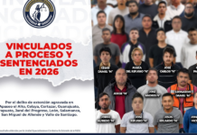 GUANAJUATO REGISTRA 51 VINCULACIONES Y 36 SENTENCIAS POR EXTORSIÓN EN 2026