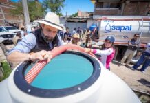 ENTREGAN 300 TINACOS A FAMILIAS DE SAN JUAN DE ABAJO
