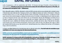 PERCANCE EN LÍNEA DE LA MURALLA DEJA SIN AGUA A COLONIAS DEL ORIENTE